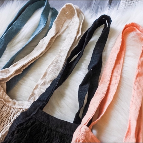 Set of 4 French Market Mesh Bags w/ Long Handle - Picture 2 of 8